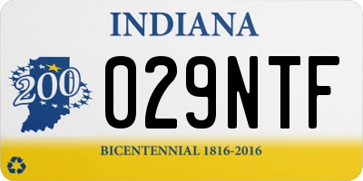 IN license plate 029NTF
