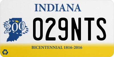 IN license plate 029NTS