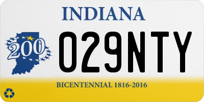 IN license plate 029NTY
