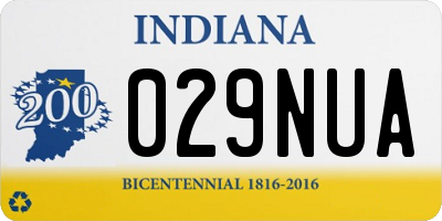 IN license plate 029NUA