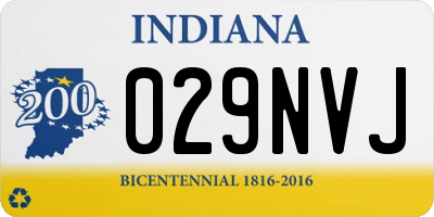 IN license plate 029NVJ