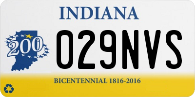 IN license plate 029NVS