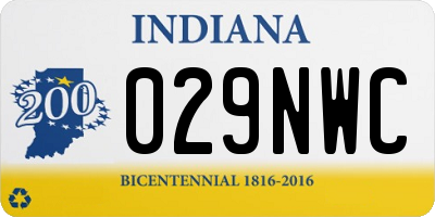 IN license plate 029NWC