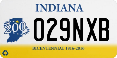 IN license plate 029NXB