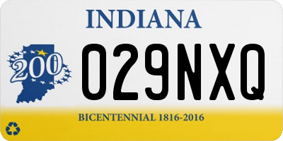 IN license plate 029NXQ