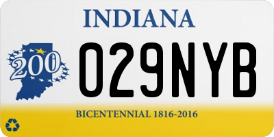 IN license plate 029NYB
