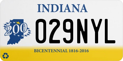 IN license plate 029NYL