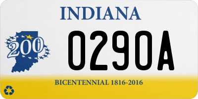 IN license plate 029OA