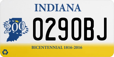 IN license plate 029OBJ