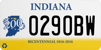 IN license plate 029OBW