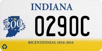 IN license plate 029OC