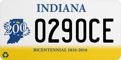 IN license plate 029OCE