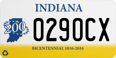 IN license plate 029OCX