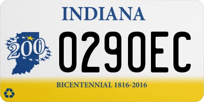 IN license plate 029OEC
