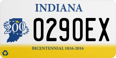 IN license plate 029OEX