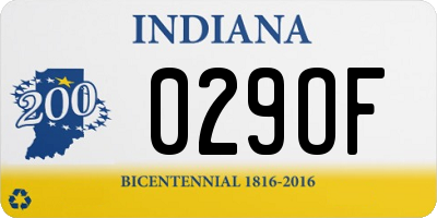 IN license plate 029OF