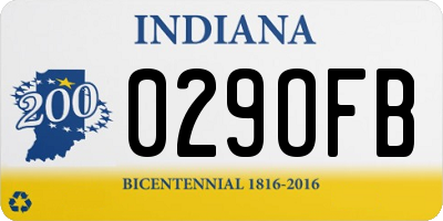 IN license plate 029OFB