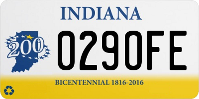 IN license plate 029OFE