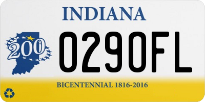 IN license plate 029OFL