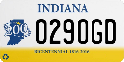 IN license plate 029OGD