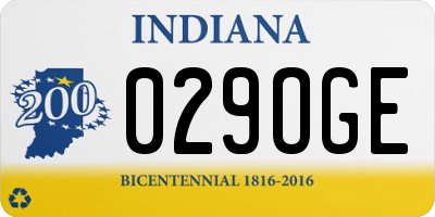 IN license plate 029OGE