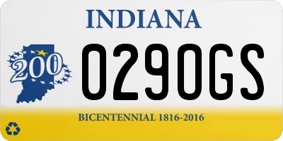 IN license plate 029OGS
