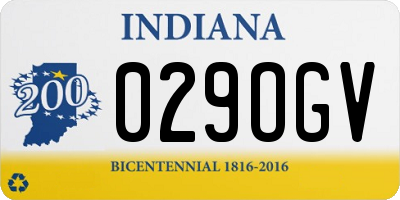 IN license plate 029OGV