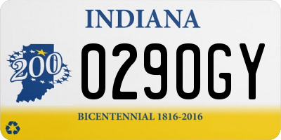 IN license plate 029OGY
