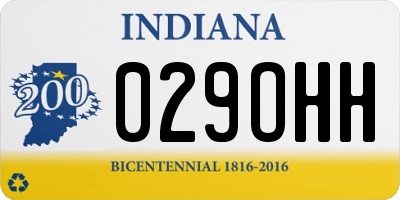 IN license plate 029OHH