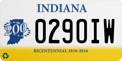 IN license plate 029OIW