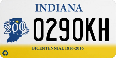 IN license plate 029OKH