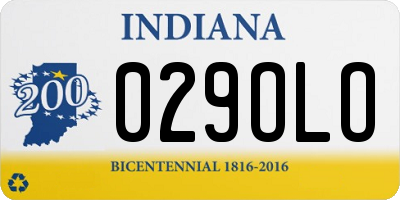 IN license plate 029OLO