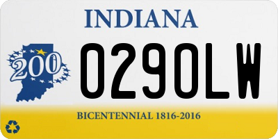 IN license plate 029OLW