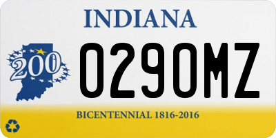 IN license plate 029OMZ