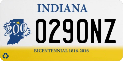 IN license plate 029ONZ