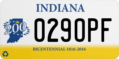 IN license plate 029OPF