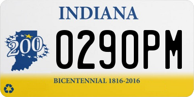 IN license plate 029OPM
