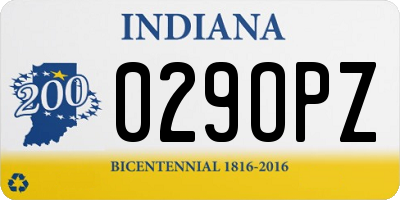 IN license plate 029OPZ