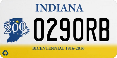 IN license plate 029ORB