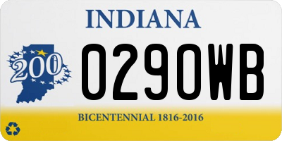 IN license plate 029OWB
