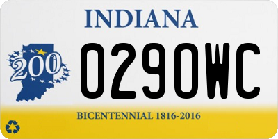 IN license plate 029OWC