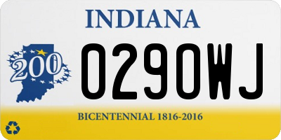 IN license plate 029OWJ