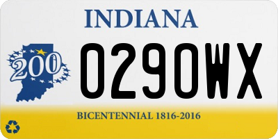 IN license plate 029OWX