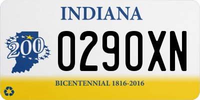 IN license plate 029OXN