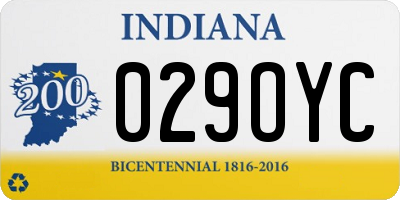 IN license plate 029OYC