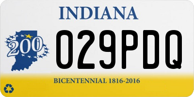 IN license plate 029PDQ
