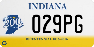 IN license plate 029PG