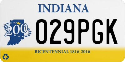 IN license plate 029PGK