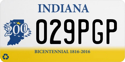 IN license plate 029PGP