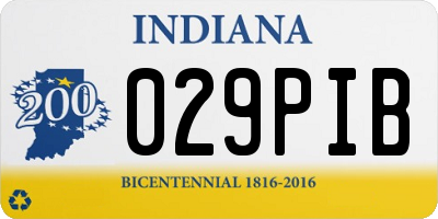 IN license plate 029PIB